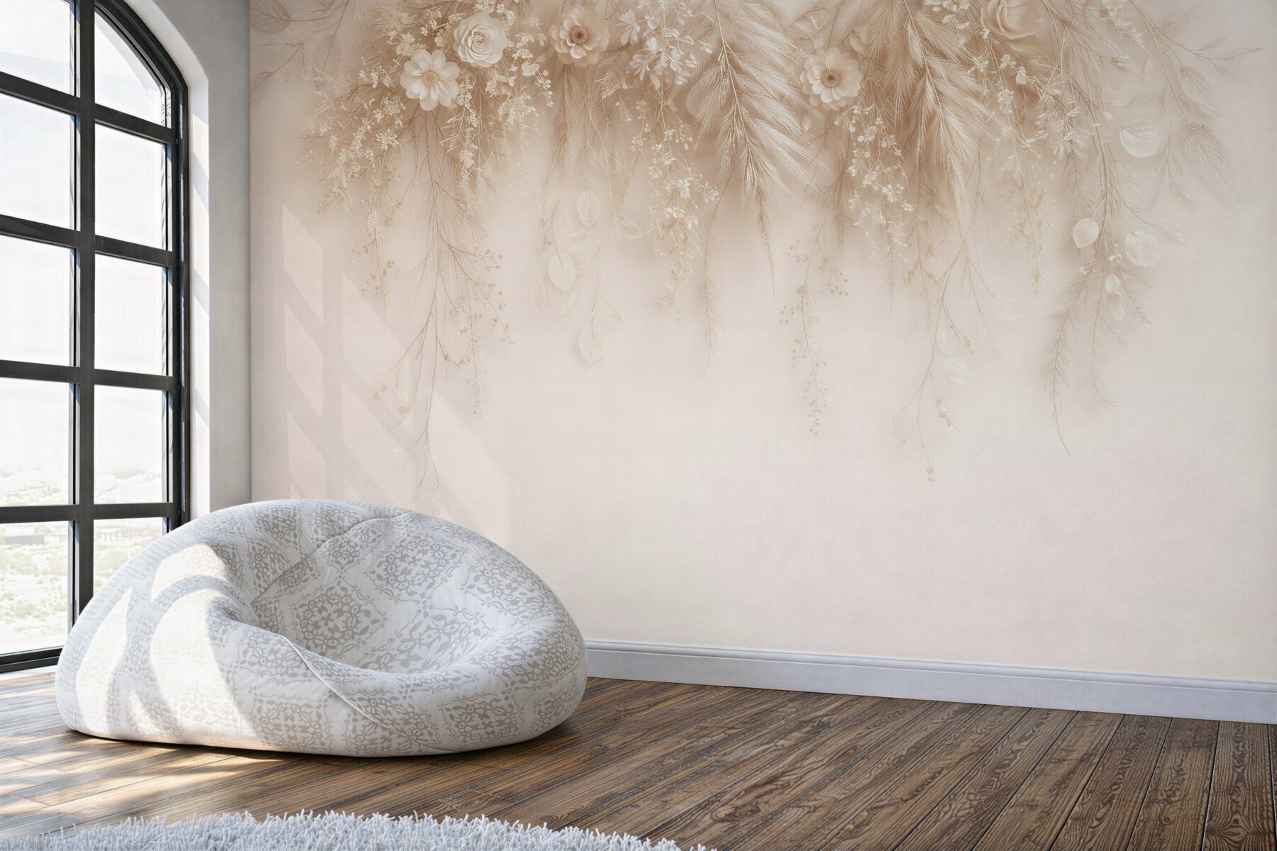 Fototapeta morelowe peonie w blasku zmierzchu