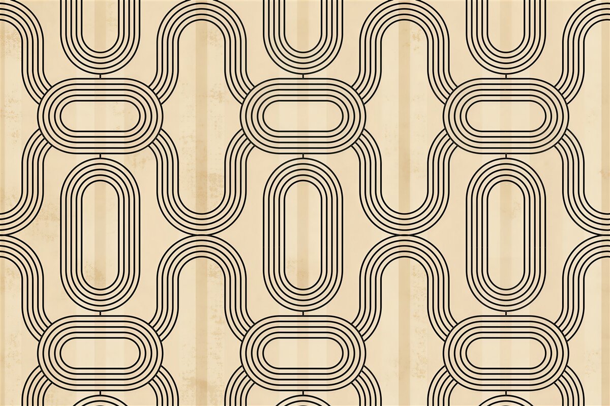 Fototapeta geometryczny wzór retro beżowy