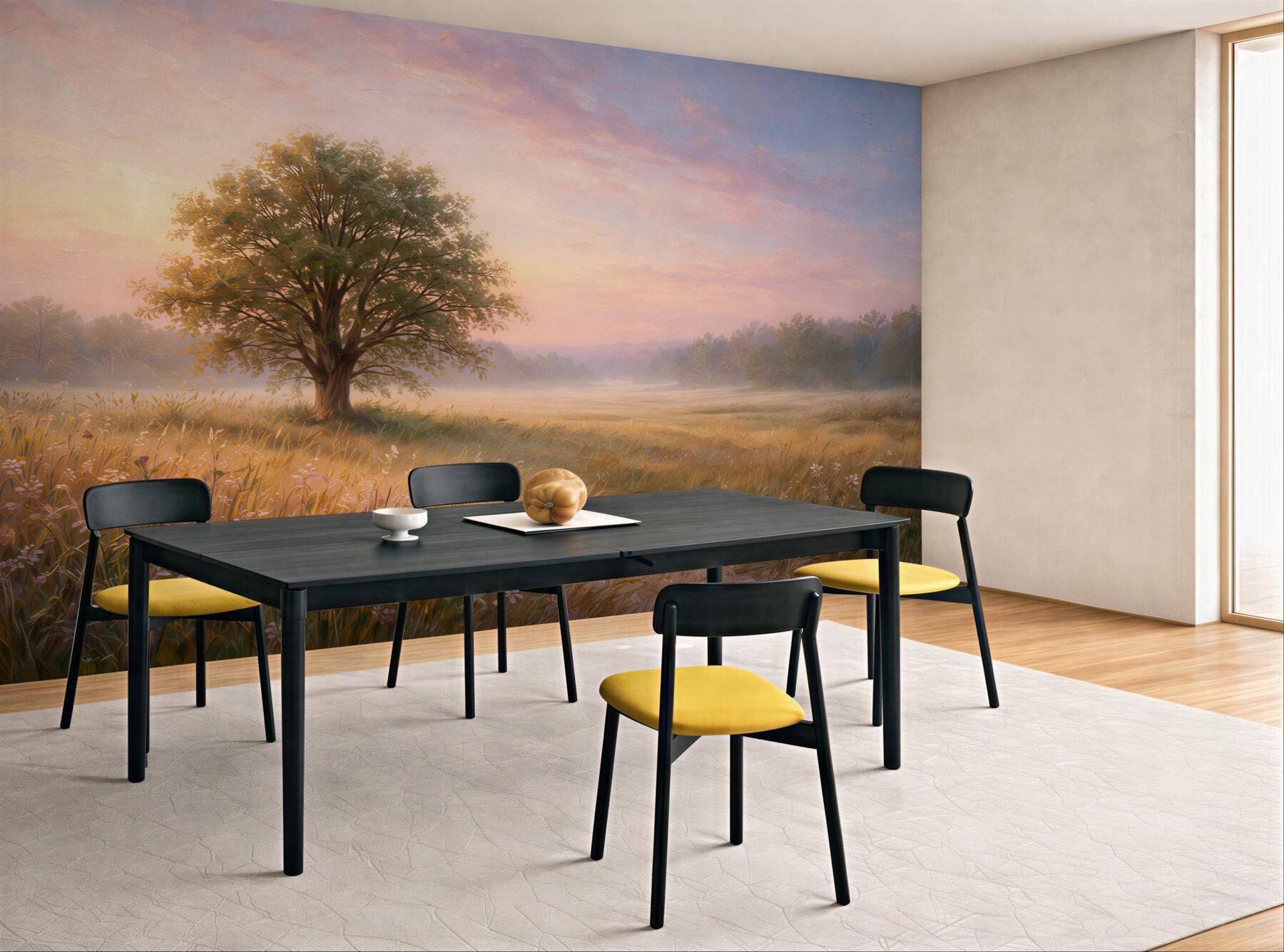 Fototapeta kremowe liście ginkgo elegancja