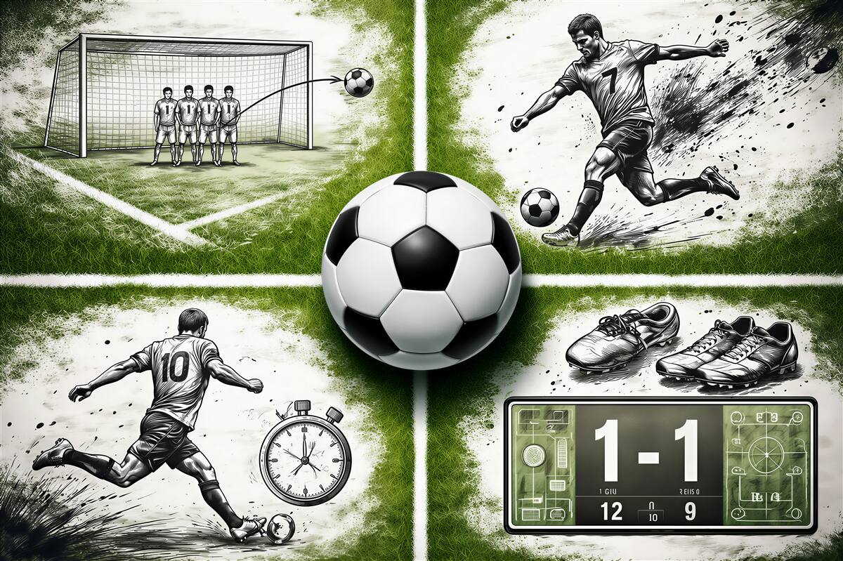 Fototapeta futbolowa pasja na murawie