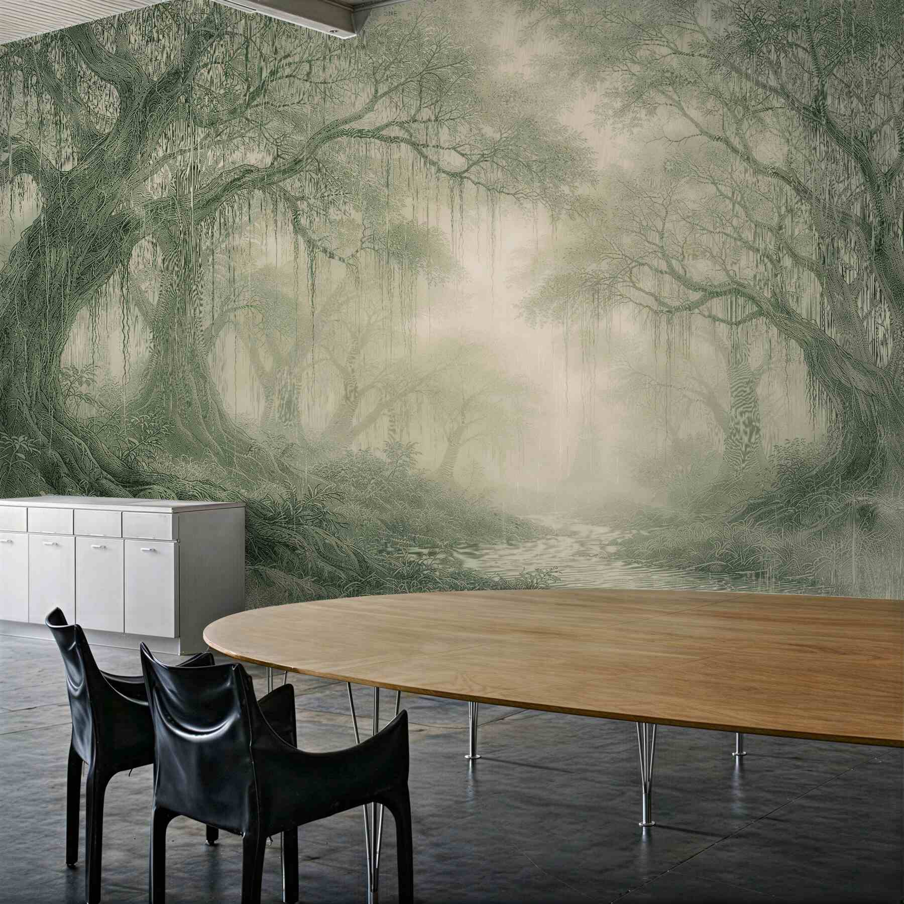 Fototapeta mroczne liście w cieniu
