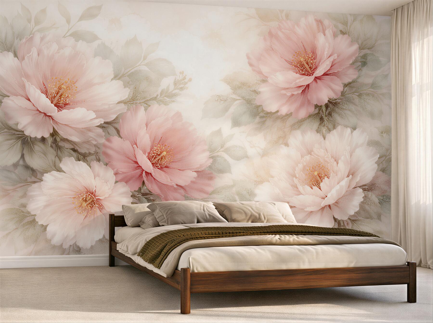 Fototapeta pastelowe tulipany w delikatnym blasku