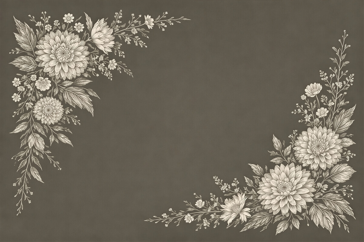 Fototapeta eleganckie kwiatowe ornamenty
