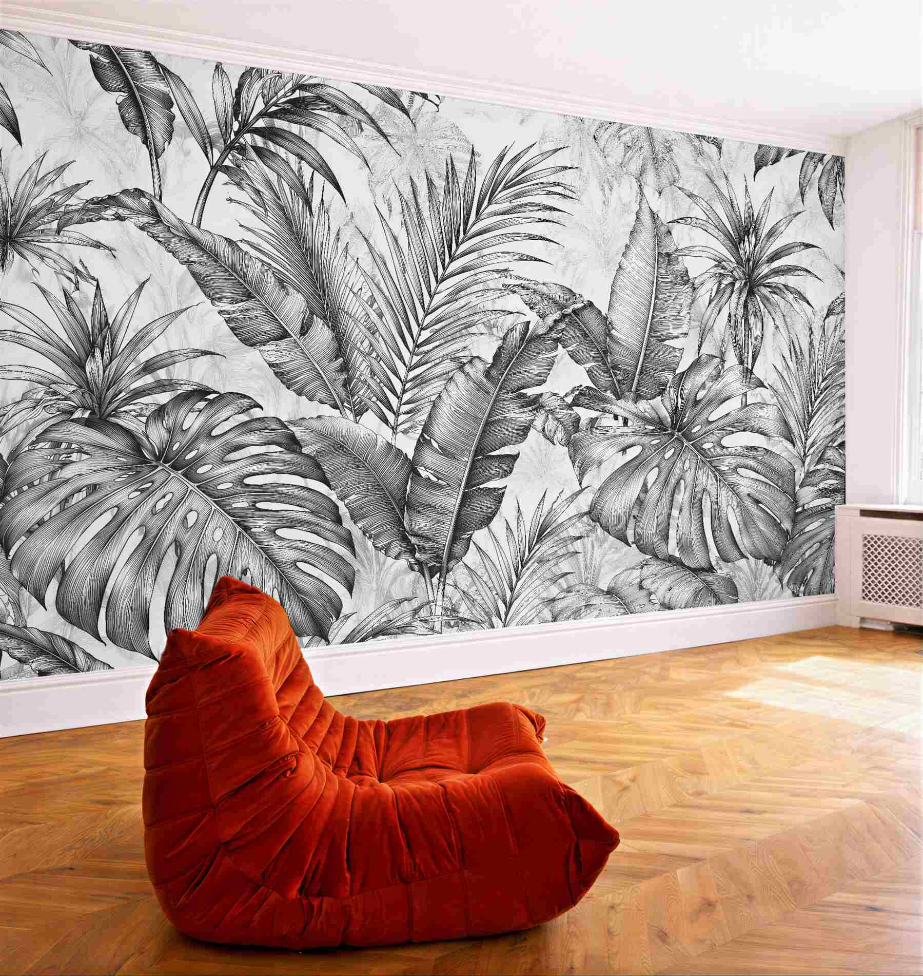 Fototapeta samolot przebijający ścianę 3d