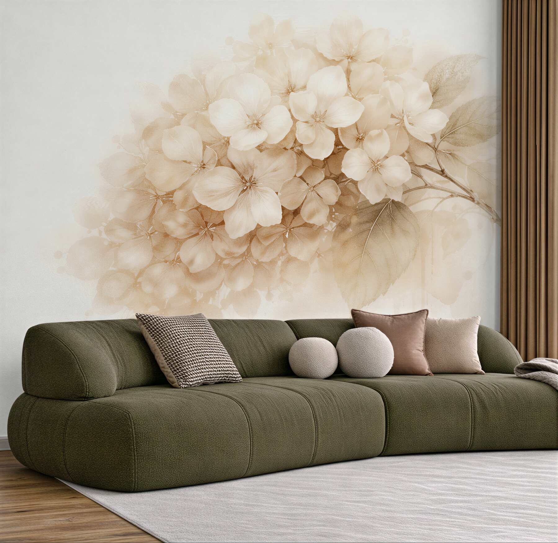Fototapeta delikatne magnolie na jasnym tle