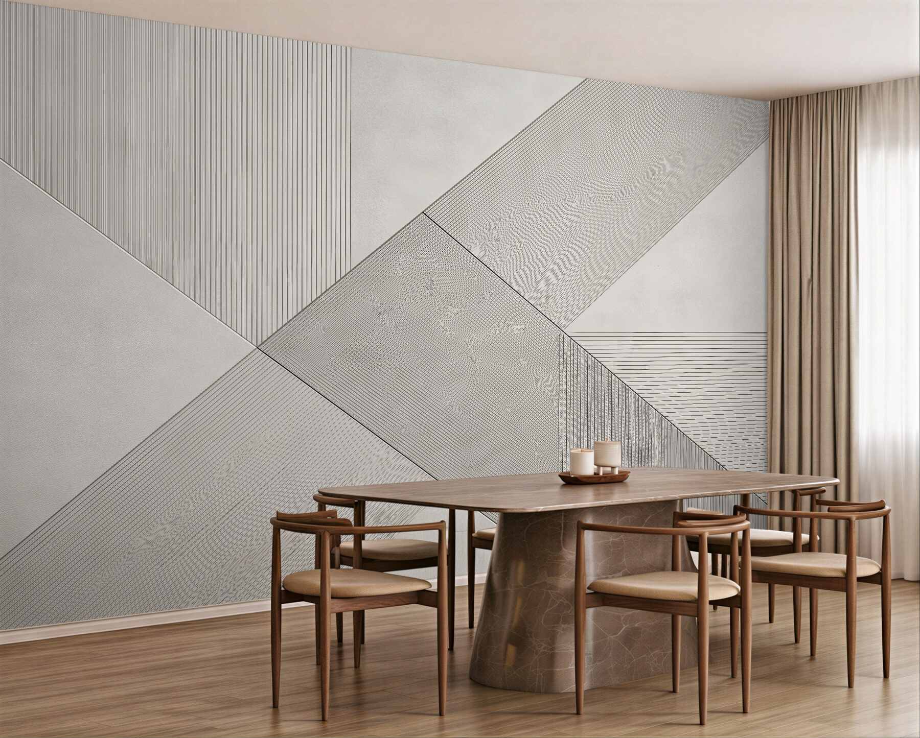 Fototapeta minimalistyczna kompozycja linii