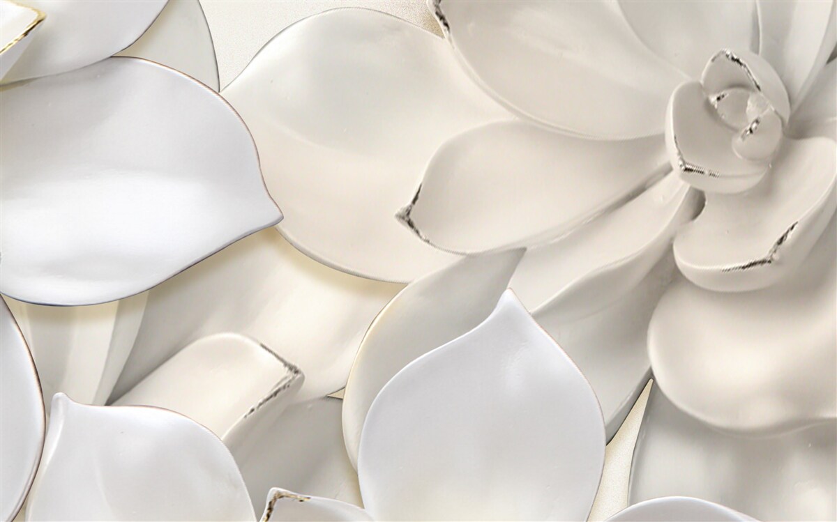 Fototapeta śnieżnobiałe porcelanowe kwiaty