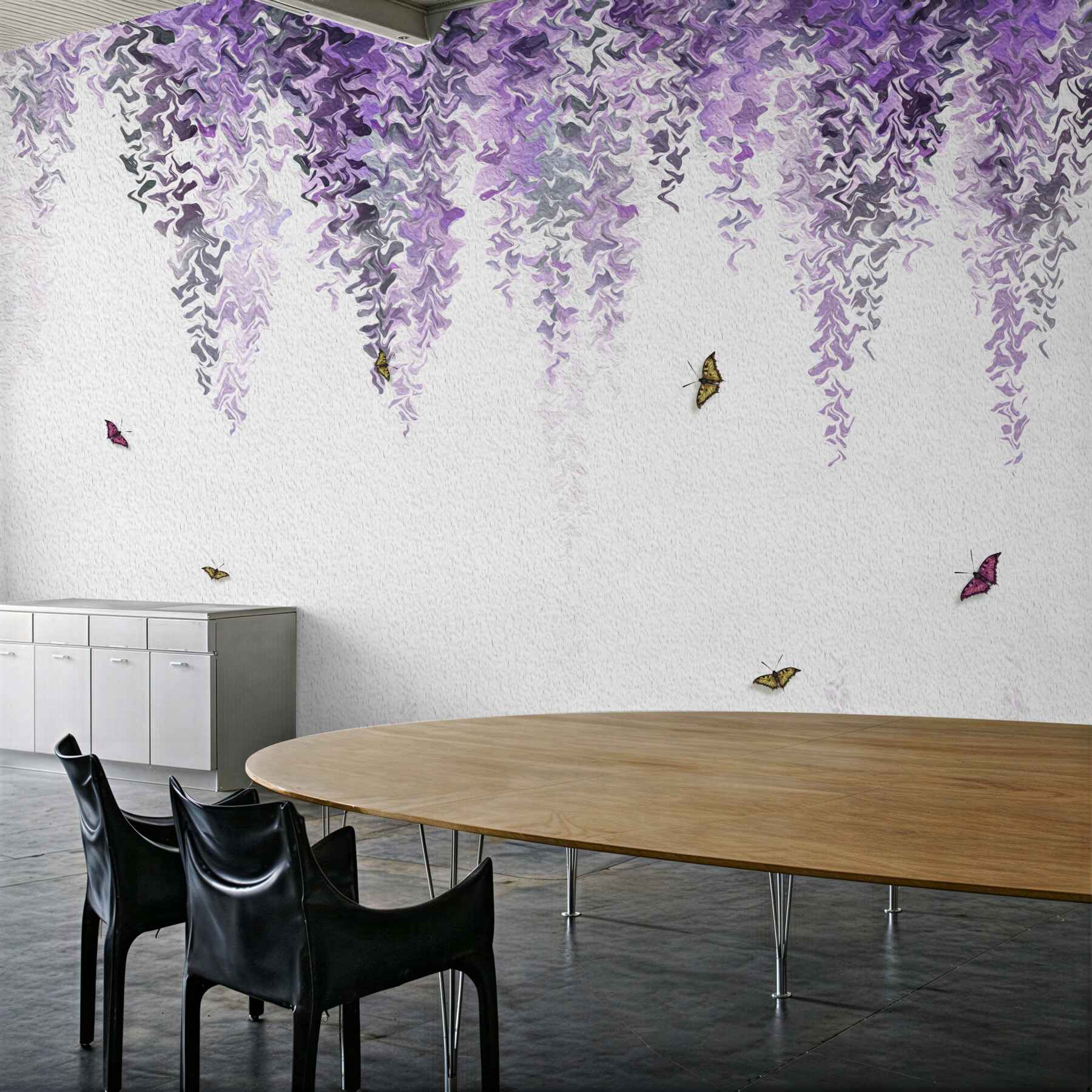 Fototapeta kwiaty bzu w odbiciu wody